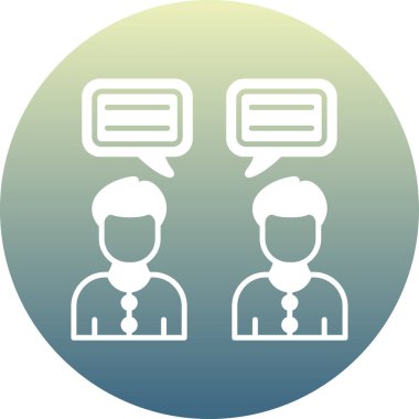 Sohbet simgesi, vektör çizimi