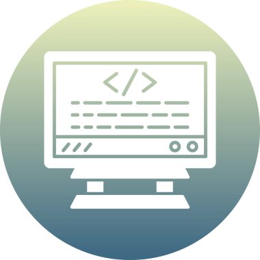 Web geliştirme simgesi vektör illüstrasyonu