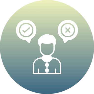 Kullanıcı simgesinin vektör çizimi