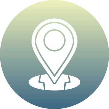 konum pin simgesi vektör illüstrasyonu