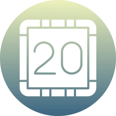 Takvim simgesinin vektör illüstrasyonu