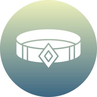 Bir zincir ile mavi ve beyaz arkaplan vektör illüstrasyonu