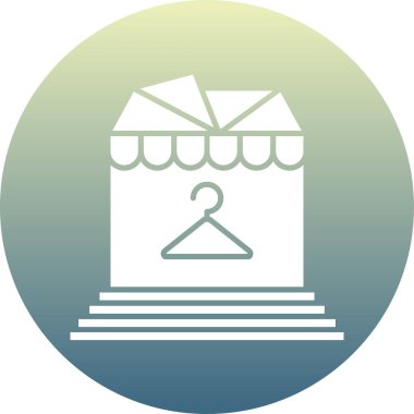 Alışveriş. Web simgesi basit illüstrasyon