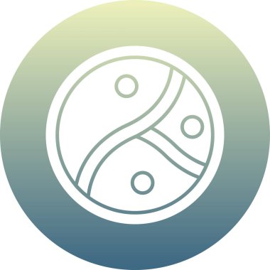 Top simgesinin vektör illüstrasyonu