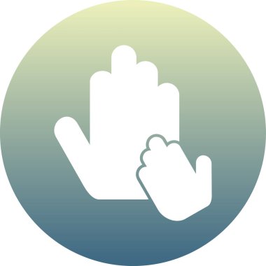 Avuç içi simgesi çizimi