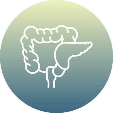 İnsan organı. Web simgesi basit illüstrasyon