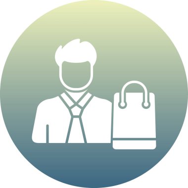 Alışveriş. Web simgesi basit illüstrasyon