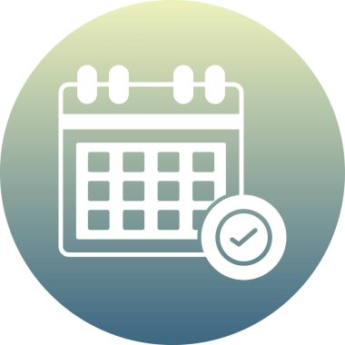 Takvim. Web simgesi basit illüstrasyon