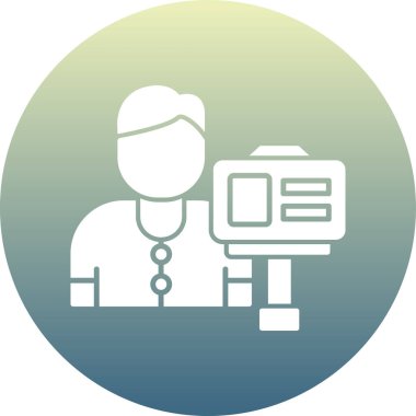 Bir doktorun vektör illüstrasyonu