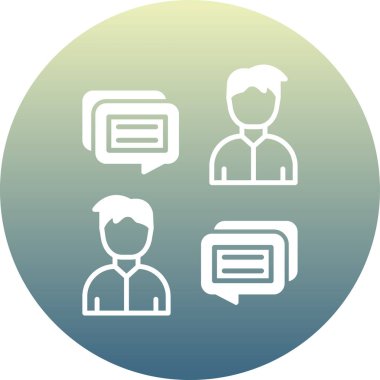 İnsan simgesinin vektör illüstrasyonu