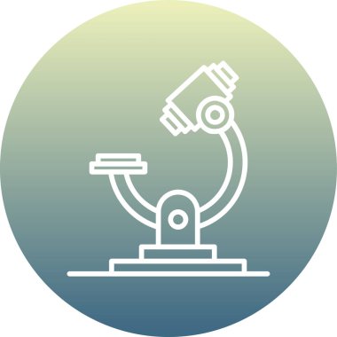 Teleskop modern simgesinin vektör çizimi