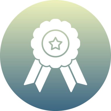 Madalya. Web simgesi basit illüstrasyon