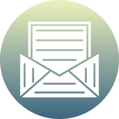 Mektup. Web simgesi basit tasarım