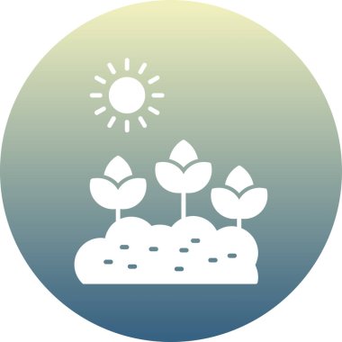 Bitki simgesinin vektör illüstrasyonu