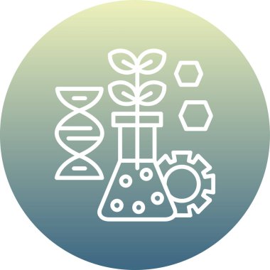 Eşsiz Bilim Vektör Satırı Simgesi