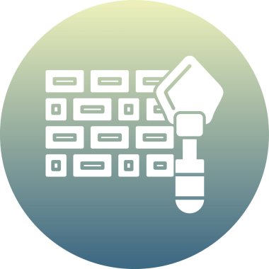 Modern b 'nin vektör illüstrasyonu eksik simgesi