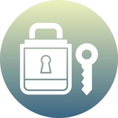 ikon vektör illüstrasyonunu kilitle