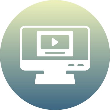 video simgesi vektör illüstrasyonu