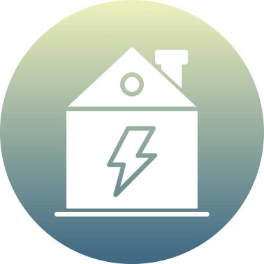 Bir ev simgesinin vektör illüstrasyonu