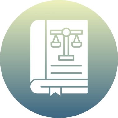 Hukuk ve adalet simgesinin vektör illüstrasyonu