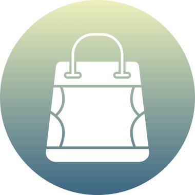 Çanta. Web simgesi basit illüstrasyon