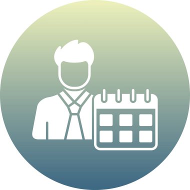 Takvim. Web simgesi basit illüstrasyon