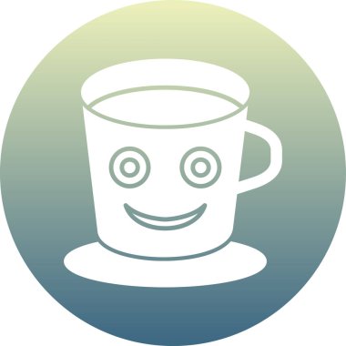 Çay. Web simgesi basit illüstrasyon