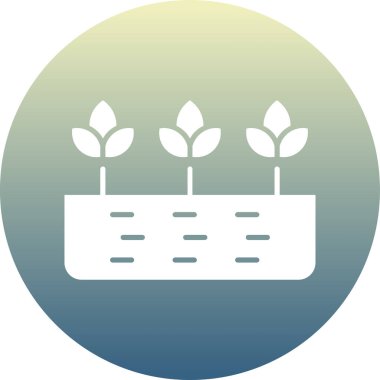 Büyüyen bitki simgesi vektör illüstrasyonu