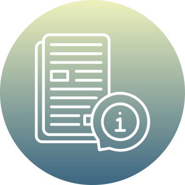 Vektör belgesi Simge illüstrasyonu