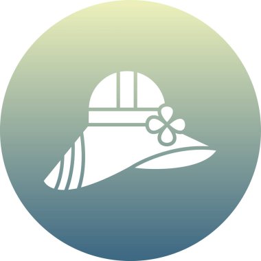 Şapka simgesinin vektör illüstrasyonu