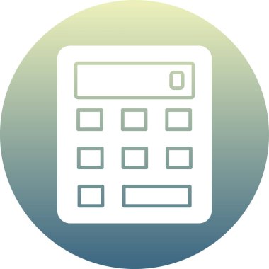 Hesap makinesi simgesi. vektör illüstrasyonu