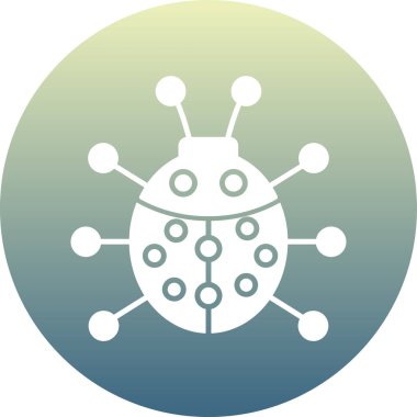 Virüs ikonu vektör illüstrasyonu