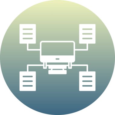 Eşsiz Sunucu Vektör Kabartma Simgesi