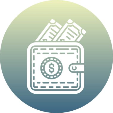 Para için. Web simgesi basit illüstrasyon