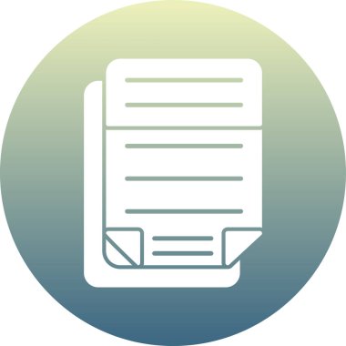 belge simgesi, vektör çizimi