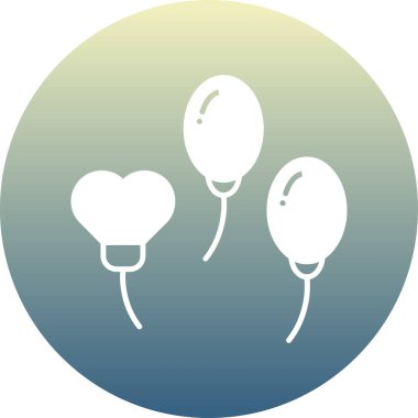 balon vektör simgesi. düz çizim sembolü. tototoballoon.