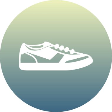 Ayakkabı. Web simgesi basit illüstrasyon