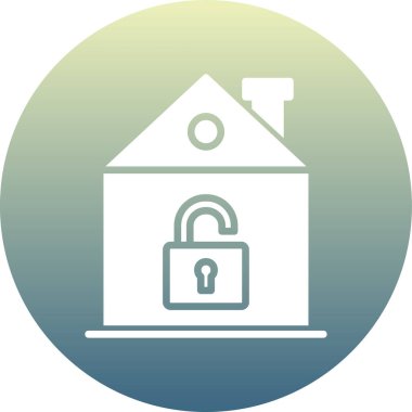 güvenlik simgesi vektör illüstrasyonu