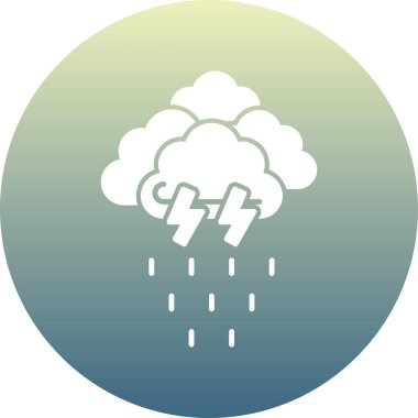 Fırtına bulutu vektör simgesi