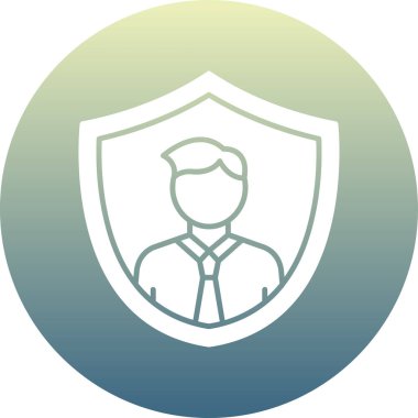 Rozetli bir kadının vektör çizimi