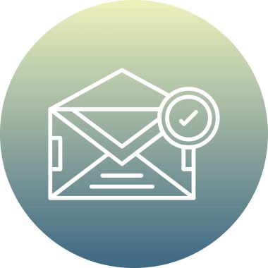 Zarf. Web simgesi basit illüstrasyon