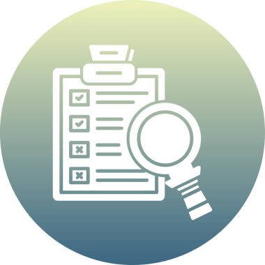 Kontrol listesi simgesi vektör illüstrasyonu