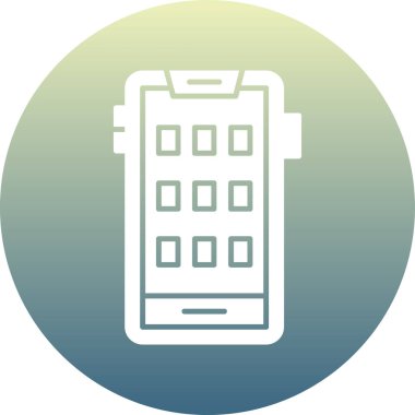 Akıllı telefon simgesinin vektör illüstrasyonu