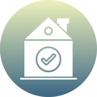 ev vektörü simgesi işareti