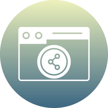 Çamaşır vektörü ikonu. Bu düz yuvarlak sembol yumuşak mavi renkler kullanır ve beyaz arkaplanda izole edilir