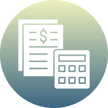 Dolar gagası ikon vektör illüstrasyonu