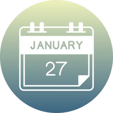 Takvim simgesi vektör illüstrasyonu