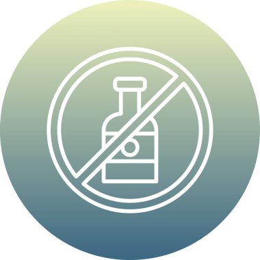 Benzersiz matara vektör çizgisi simgesi