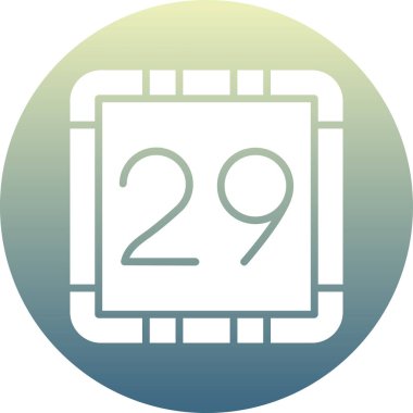 Takvim simgesi vektör illüstrasyonu