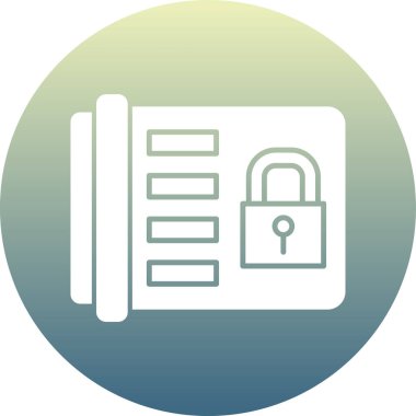 ikon vektör illüstrasyonunu kilitle